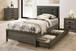 Roanne - Twin Bed - Gray / Charcoal