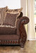 Tabitha - Loveseat - Brown / Gold