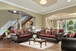 Franklin - Loveseat - Burgundy / Espresso