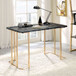 Delphine - Desk - Gold / Black