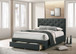 Sybella - Eastern King Bed - Dark Gray