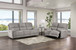 Morcote - Power Loveseat - Light Gray