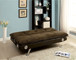 Gallagher - Futon Sofa With Bluetooth Speaker - Dark Brown