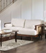 Alesund - Loveseat - Beige / Walnut