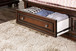 Northville - California King Bed With Drawers - Dark Cherry