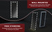 Full Length Floor Mirror with 22 Bulbs 63" x 26" Full Body Mirror