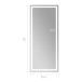 Full Length Mirror 63" x 25" LED Full Mirror with RGB Color and 3 Color Lighting Dimmable Floor Mirror with Tempered Glass