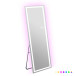 Full Length Mirror 63" x 25" LED Full Mirror with RGB Color and 3 Color Lighting Dimmable Floor Mirror with Tempered Glass