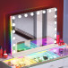 Mary Hollywood Vanity Mirror with RGB and Bluetooth Speaker- 18 Dimmable LED Bulbs by Vanitii