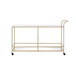 Kenda - Serving Cart - Clear Glass, Mirrored & Gold