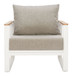 Welt - Outdoor Armchair - Taupe & White