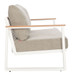 Welt - Outdoor Sofa - Taupe / White