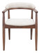 Goka - Dining Chair - Beige & Walnut