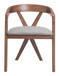 Cairo - Dining Chair - Dove Gray / Walnut
