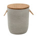 Biban - Outdoor Side Table - Natural & Brown