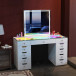 Hana Vanity Set - 11 Storage Drawer with Built in RGB Light Strip by Vanitii