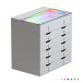 Ivy Vanity Desk Pro - 11 Drawer with Crystal Handles