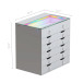 Ivy Vanity Desk Pro - 11 Drawer with Crystal Handles