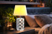 Crushed Diamond Mirrored Table Lamp Shade by Vanitii
