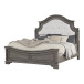 Grace Wood Panel Bed in Gray by Galaxy Home Furnishings