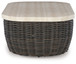 Kimora - Beige / Dark Brown - Rectangular Cocktail Table