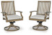 Rainier Ranch - Swivel Chair With Cushion (Set of 2) - Brown / Beige