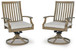 Rainier Ranch - Swivel Chair With Cushion (Set of 2) - Brown / Beige