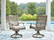Rainier Ranch - Swivel Chair With Cushion (Set of 2) - Brown / Beige