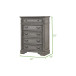 Grace 5-Drawer Wood Veneer Chest in Gray