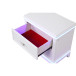 Opium 2-Drawer Wood Veneer Nightstand with LED Lighting