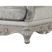 Tuscan Thick Velvet Sofa in Silver