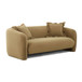 Lou - Cafe Au Lait Performance Velvet Loveseat - Light Brown
