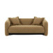 Lou - Cafe Au Lait Performance Velvet Loveseat - Light Brown