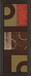Mix N' Match Il By Earl Kaminsky - Framed Print Wall Art - Dark Brown