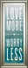 Love By Sd Studios - Framed Print Wall Art - Blue