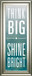 Shine By Sd Studios - Framed Print Wall Art - Blue