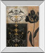 Tulip Silhouette By Tava Studio - Mirror Framed Print Wall Art - Black