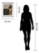Tulip Silhouette By Tava Studio - Mirror Framed Print Wall Art - Black