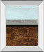 Textured Light Il By Natalie Avondet - Mirror Framed Print Wall Art - Dark Brown