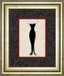 Fashion Dress I By Susan Osbourne Framed Print Wall Art - Black