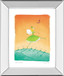 Felicity Wishes IV By Emma Thomson - Mirror Framed Print Wall Art - Orange