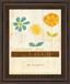 Laugh In Flowers By Mollie B - Framed Print Wall Art - Orange