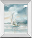 Subtle Mist I By Carol Robinson - Mirror Framed Print Wall Art - Blue