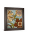 Persian Garden Il By Katrina Craven - Framed Print Wall Art - Blue