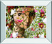 The Thief By Didier Lourenco - Mirror Framed Print Wall Art - Pink