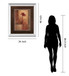Lily Silhouette By Vivian Flasch - Mirror Framed Print Wall Art - Red
