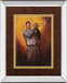 Trumpet Man By Delancy - Mirror Framed Print Wall Art - Yellow