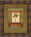 Classic Palm Il By Rebecca Burton - Framed Print Wall Art - Green