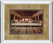Last Supper - Mirror Framed Print Wall Art - Dark Brown
