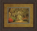Road Lined With Oaks & Flowers By William Guion And Mossy Oak Native Living - Framed Print Wall Art - Green
